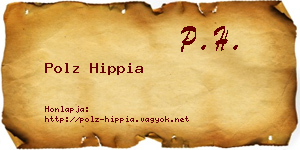 Polz Hippia névjegykártya